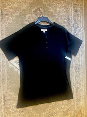 Goodthreads Sift Cotton Button Vintage Wash black Shirt Large – New