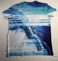 Calvin Klein Men’s Graphic Logo Crew Neck Short Sleeve T-Shirt Blue/White L