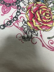 Y2K The Wild Side Winged Heart Rose Tattoo Graphic T-Shirt White XL