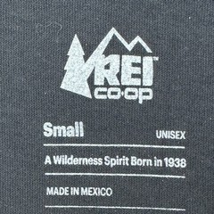 Rei Co-Op Organic Cotton T-Shirt Short Sleeve Tee Unisex Small Black Crewneck