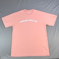 Spread Love Club T-Shirt Mens Medium Pink Graphic Logo Tee Casual Streetwear 647