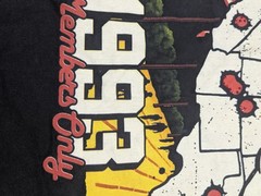 Duaa Summer Running Shirt Black Y2K Rhinestone Box Fit Mens Size Small Run Club