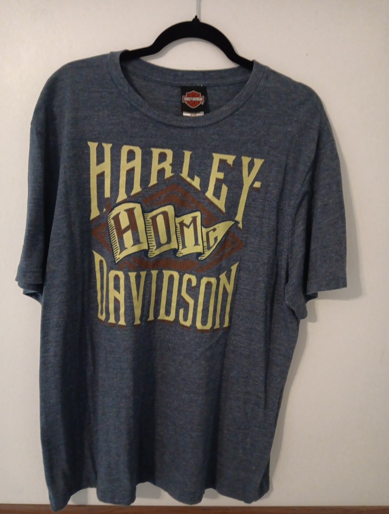 Harley Davidson Motorcycle T-Shirt Birmingham AL. Blue Mens Sz. XL Pre-owned
