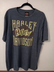 Harley Davidson Motorcycle T-Shirt Birmingham AL. Blue Mens Sz. XL Pre-owned