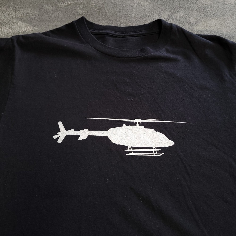 Helicopter Military Air Evac Emergency Chopper News Crew Small Black Silhouette