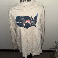 The Black Dog Shirt Mens Size S Classic Collection USA Flag Long Sleeve