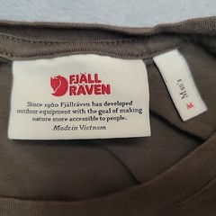 Fjall Raven Shirt Mens Medium Brown Ovik Crewneck Pocket Work Outdoors TEE