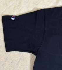Vintage Champion Big Logo Embroidered Blue Shirt Size M