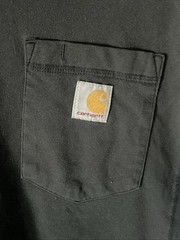 Carhartt Force Relaxed Fit Black Pocket Tee Crew Neck Short Sleeve Men’s S