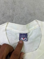 Vintage 1990s BVD Single Stitch I Love AL Graphic T Shirt White Made USA