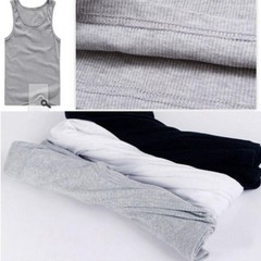 New Men’s A-shirt Tank Top Undershirt ribbed 100% Cotton US SIZE!