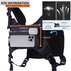 Water Resistant Running Chest Pack for Men-Running Holder with Extra Storage-…