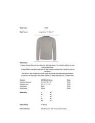 AWDis Just Ts & Polos Tri-Blend T-Shirt Long Sleeve JT002 – Men’s Fitted Casual