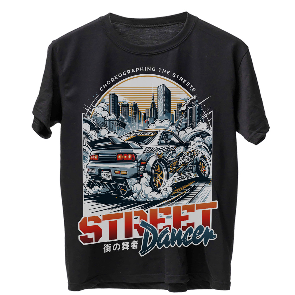 JDM Skyline Drift Car Graphic T-Shirt Japanese Racing Streetwear Tee Men’s XS-XL