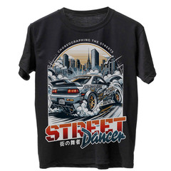 JDM Skyline Drift Car Graphic T-Shirt Japanese Racing Streetwear Tee Men’s XS-XL