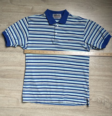 Vintage Bitch Skateboards Striped Button Up Polo T Shirt Men’s Size Medium 90S