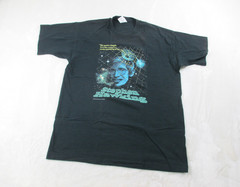 VINTAGE Stephen Hawking Shirt Mens Extra Large Black USA Single Stitch 1995*
