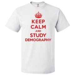 Keep Calm and Study Demography T shirt Funny Tee