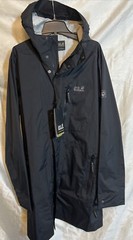 Jack Wolkskin Crosstown Raincoat Men Black size Medium