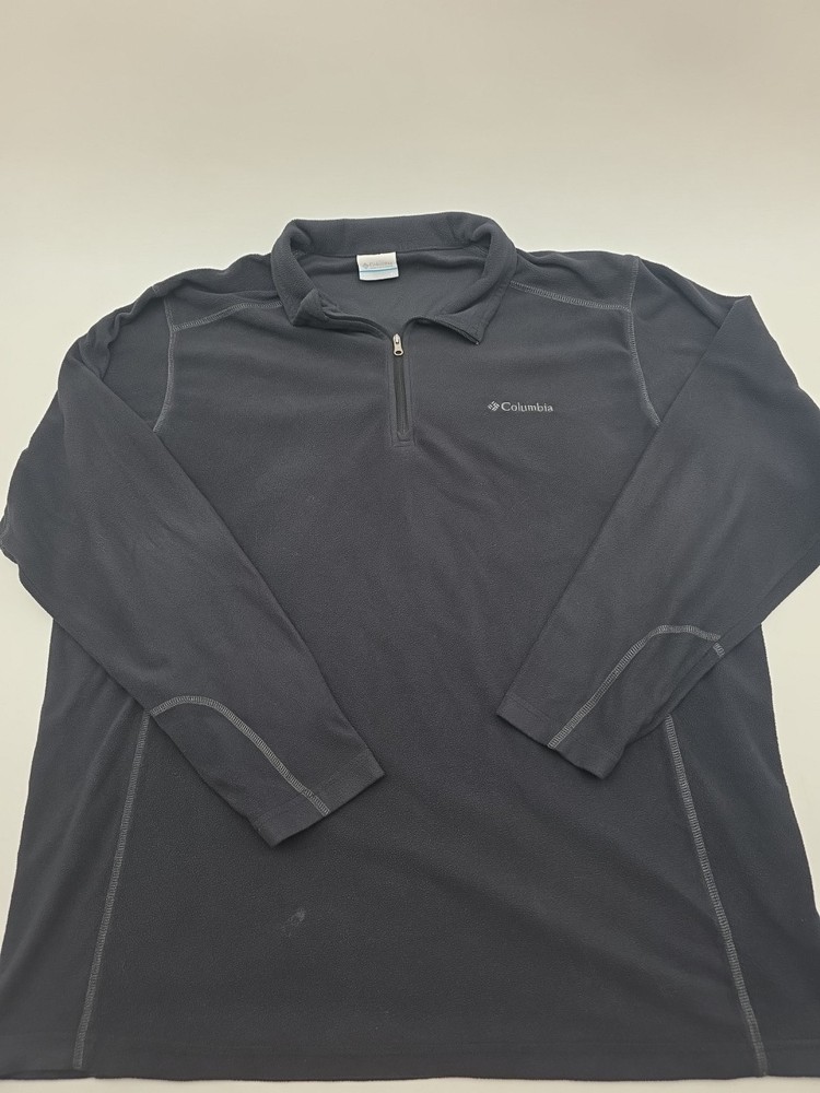 Columbia Sportswear T-Shirt Men XL Black Longsleeve Fleece Tee…#45683
