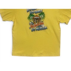 No Shirt No Shoes No Problem Tiki Bar T Shirt Men’s 2XL Yellow Delta Pro Weight