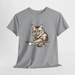 Lustige Katze Billard T-Shirt, Pool Katze Shirt, Billiard Cat Tee, Geschenk für