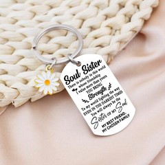 Soul Sister Gifts For Women Friendship Keychain Gifts For Friends Female Birt…