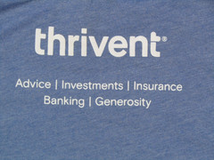 Live Generously T-Shirts Thrivent Blue Large X-Large 3XL NWOT