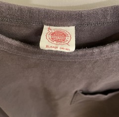 Bronson Mfg 9.8oz Cotton Classic Pocket T-Shirt Dark Gray XL
