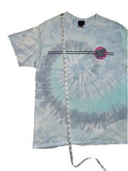 Santa Cruz Skateboards T Shirt Mens Large Multicolor Tie Dye Cotton Streetwear