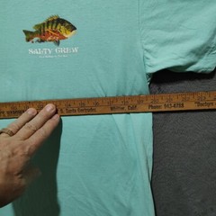 Salty Crew Shirt Adult Large Green Graphic Short Sleeve Cotton Beach Outdoor Men