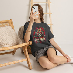 Join The Grill Circle Raccoon BBQ Graphic T-Shirt