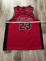 PEP&CO Chicago 23 Basketball Jersey Mens XL Red Black Michael Jordan Bulls