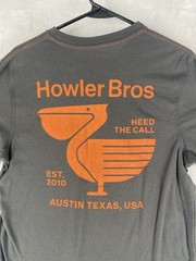 Howler Bros Shirt Mens Medium Gray Pelican Graphic Pocket Tee 2025 Style