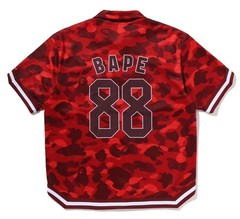 A BATHNIG APE Men’s COLOR CAMO WARM UP SS SHIRT 1M30132314 bz