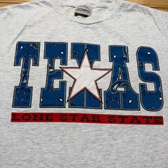 Vintage 90s Texas Lone Star State Bandana Paisley Graphic Souvenir Shirt USA XL