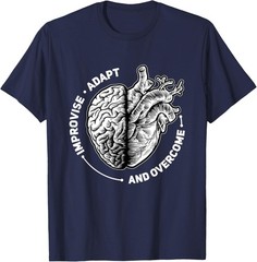 Improvise Adapt and Overcome Encouraging Doctor Heart Love T-Shirt