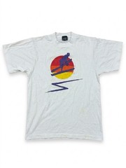 Vintage 1988 Water Ski Show T Shirt 80s Screen Stars Best Single Stitch White M⁠