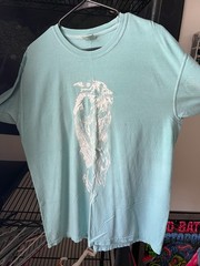 The Acacia Strain Wormwood 10 year anniversary shirt turquoise size Large