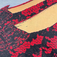 VTG 80s Wizard of Oz 20.5” x 29” Ruby Slippers / Stanley DeSantis T Shirt