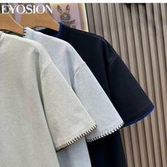 Men’s Henley Shirt Old Money Style Short Sleeve Casual Slim Fit Knit T-Shirt