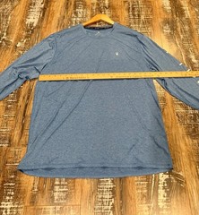 New Spyder XL Swim Men’s Long Sleeve T-Shirt UPF50+ Swim Rash Guard Blue