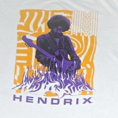 Authentic Hendrix Mens Graphic Print T-Shirt White Large