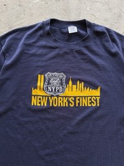 Vintage 80s NYPD New York’s Finest Twin Towers T-Shirt Men’s XL