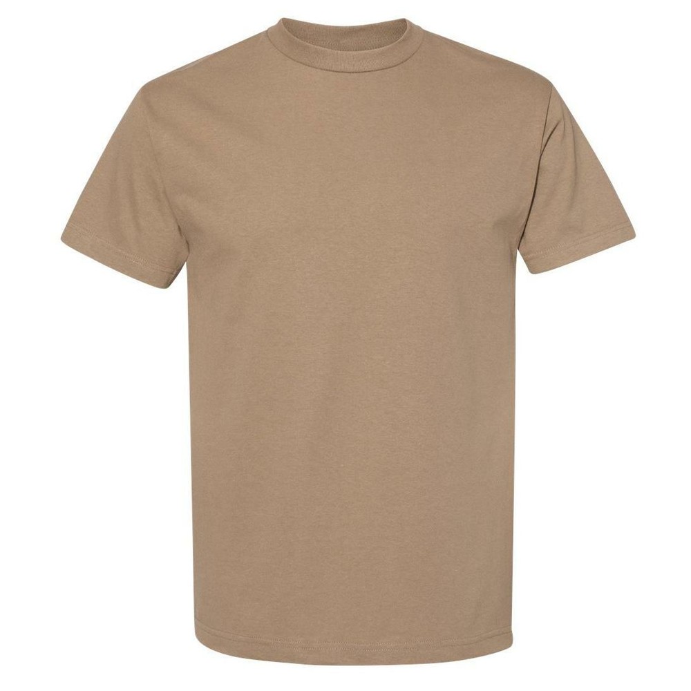 Alstyle 1301 Mens Plain Heavyweight 100% Cotton T-Shirt – Lot of 20 – Sand Color