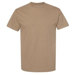 Alstyle 1301 Mens Plain Heavyweight 100% Cotton T-Shirt – Lot of 20 – Sand Color