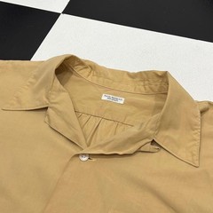 Phigvel Open Collar Box Wide Work Shirt Size M – Solid Color