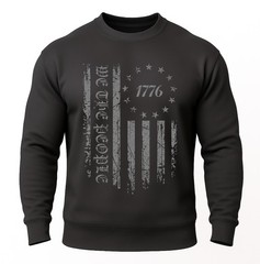 We The People 1776 Sweatshirt | Patriotic USA Freedom Fleece Pullover