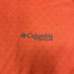 Columbia Mens Titanium Cirque River SS Crew Neck Orange XL Omni Freeze