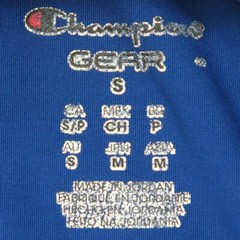 Champion Power Flex Blue Tee T-Shirt Top Long Sleeve Small Poly Spandex AP114
